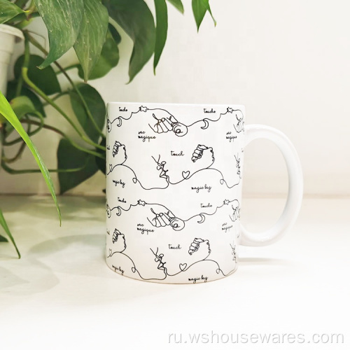 Оптовая 15 унций Ceremic Mug Custom Logo